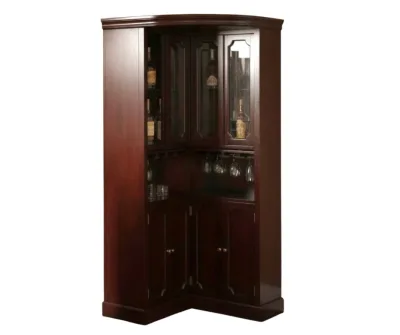 Corner Curio Bar Cabinet1
