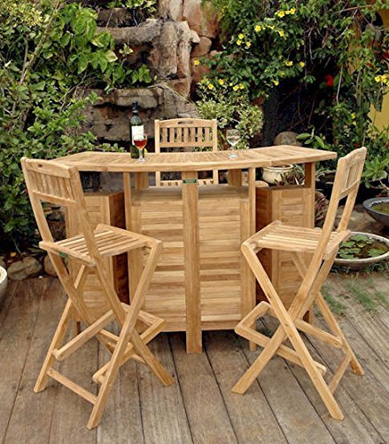Folding bar table discount and chairs