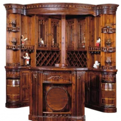 Wood Corner Bar Cabinet