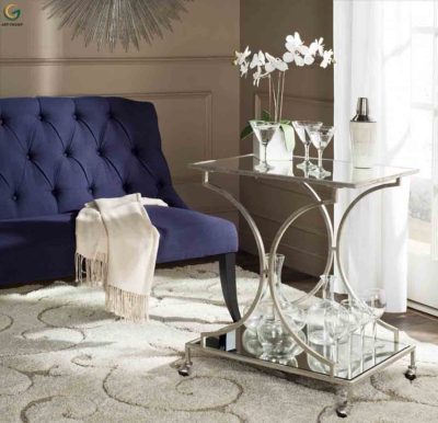 Chevron Bar Cart