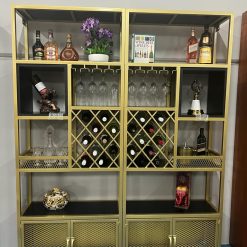 Gold Liquor Bar Cabinet