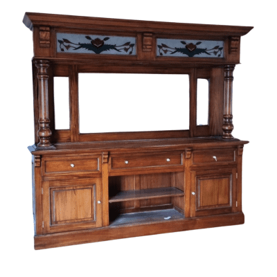 Stained Pub Bar Buffet Whisky Cabinet