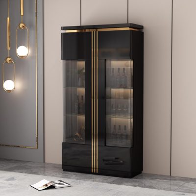 Black Display Cabinet