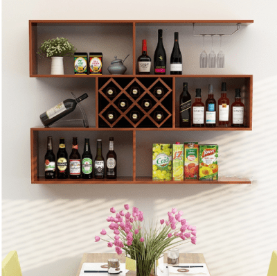 Wall Mounted Wooden Shelf