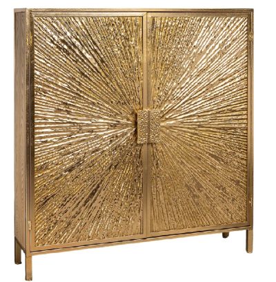Sunburst storage cabinet