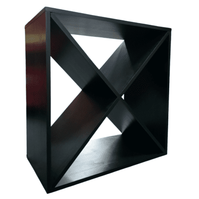The X Module Cube Wine Rack is a compact and versatile wine storage solution that holds up to 24 bottles, perfect for wine enthusiasts and commercial spaces alike. Crafted with remarkable sturdiness, this wine cube features a unique square-shaped design that allows for easy stacking, making it ideal for creating large, custom wine rack systems.
