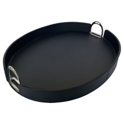 LEATHER TRAY WITH STIRRUPS