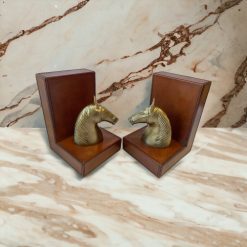 BOOK ENDS WITH HORSE