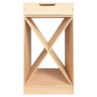Featuring a versatile removable X-shelf, this wine rack can be easily customized to accommodate different bottle sizes or removed entirely to store larger items. Above the wine storage, a convenient dual-access drawer provides discreet storage for corkscrews, bottle stoppers, or other bar accessories, accessible from either the front or back.