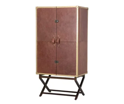 Leather Bar Prestige Cross Leather Bar Cabinet