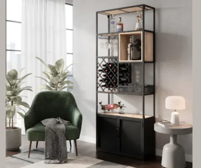 Milan Single Wine Bar Cabinet (1)